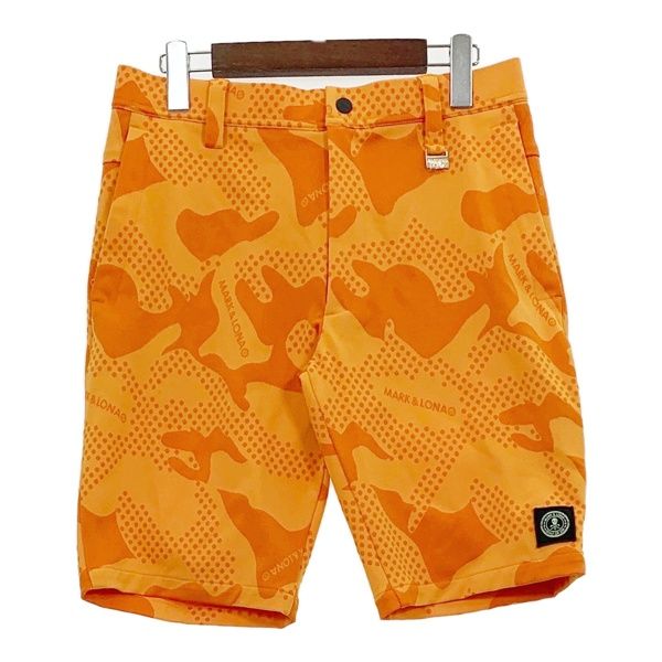 MARK&LONA マークアンドロナ ゴルフウェア ハーフパンツ Vector Jewsey Shorts MLM-3B-AT12 メンズ サイズ46 オレンジ ボトムス DM19304■