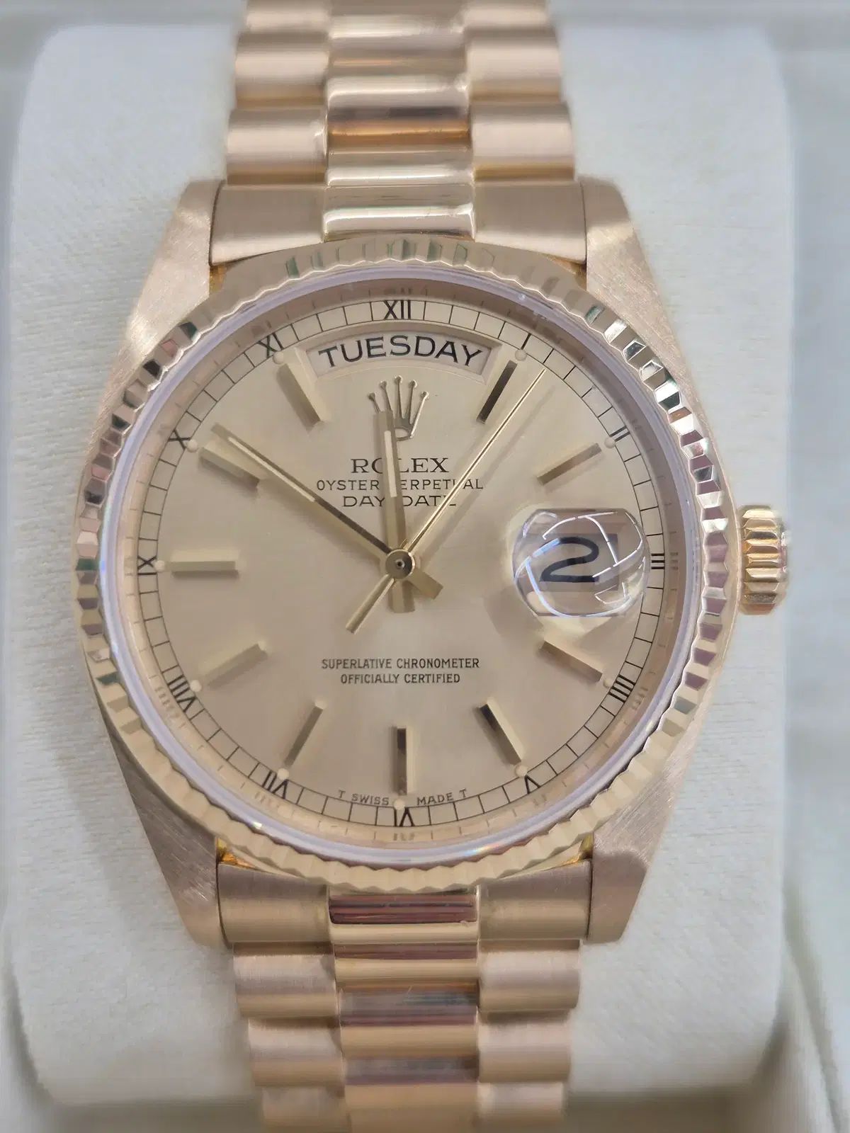 中古 ブランド ラックスオール ウルサン店 ROLEX ロレックス デイデイト 金 통 オートマチック 18038