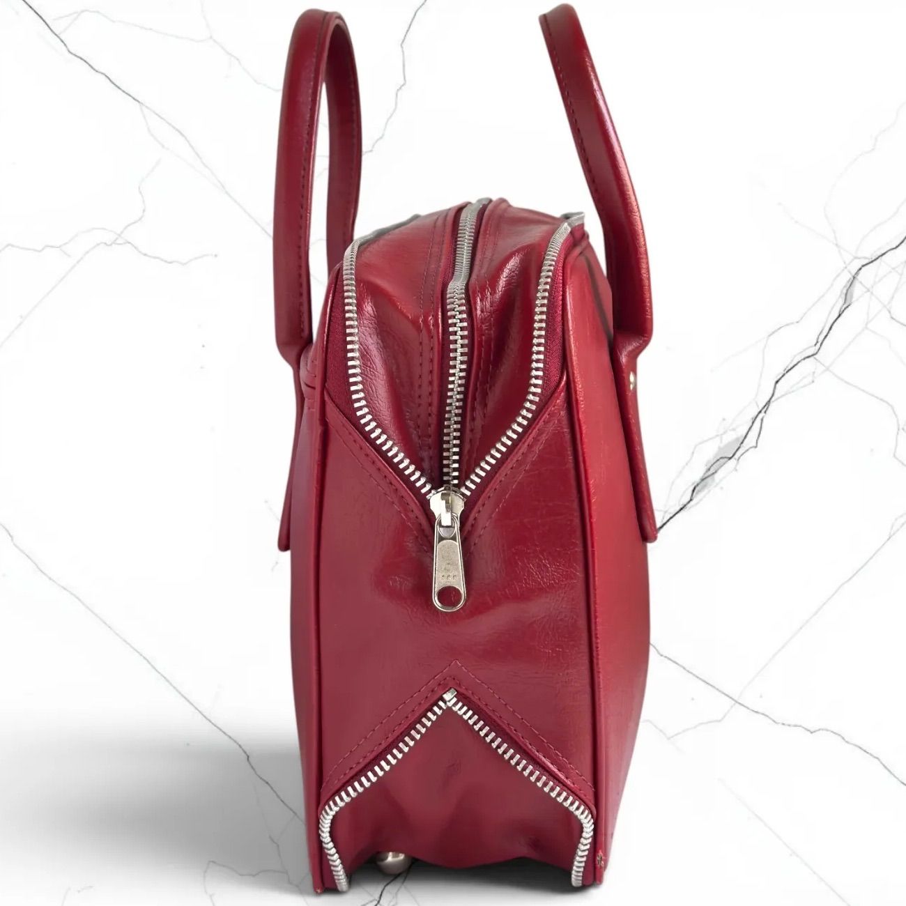 極美品✨ローブドシャンブル コムデギャルソン バッグ ジップ ハンドバッグ COMME des GARCONS (robe de chambre COMME des GARCONS) ローブド