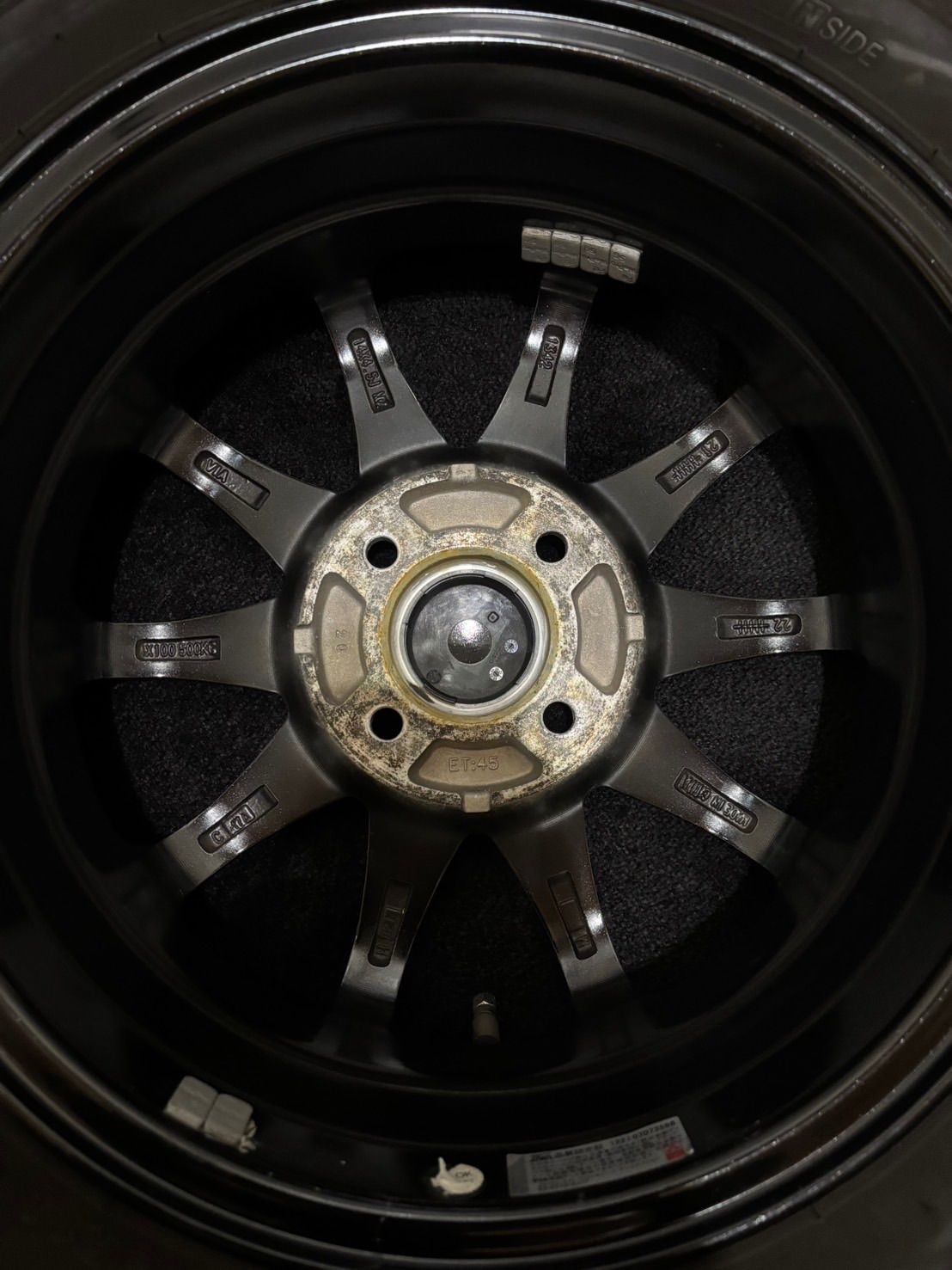 ☆155/65R14 BRIDGESTONE/VRX2 22年製 SPORT ABELIA 14インチ 4.5J +45