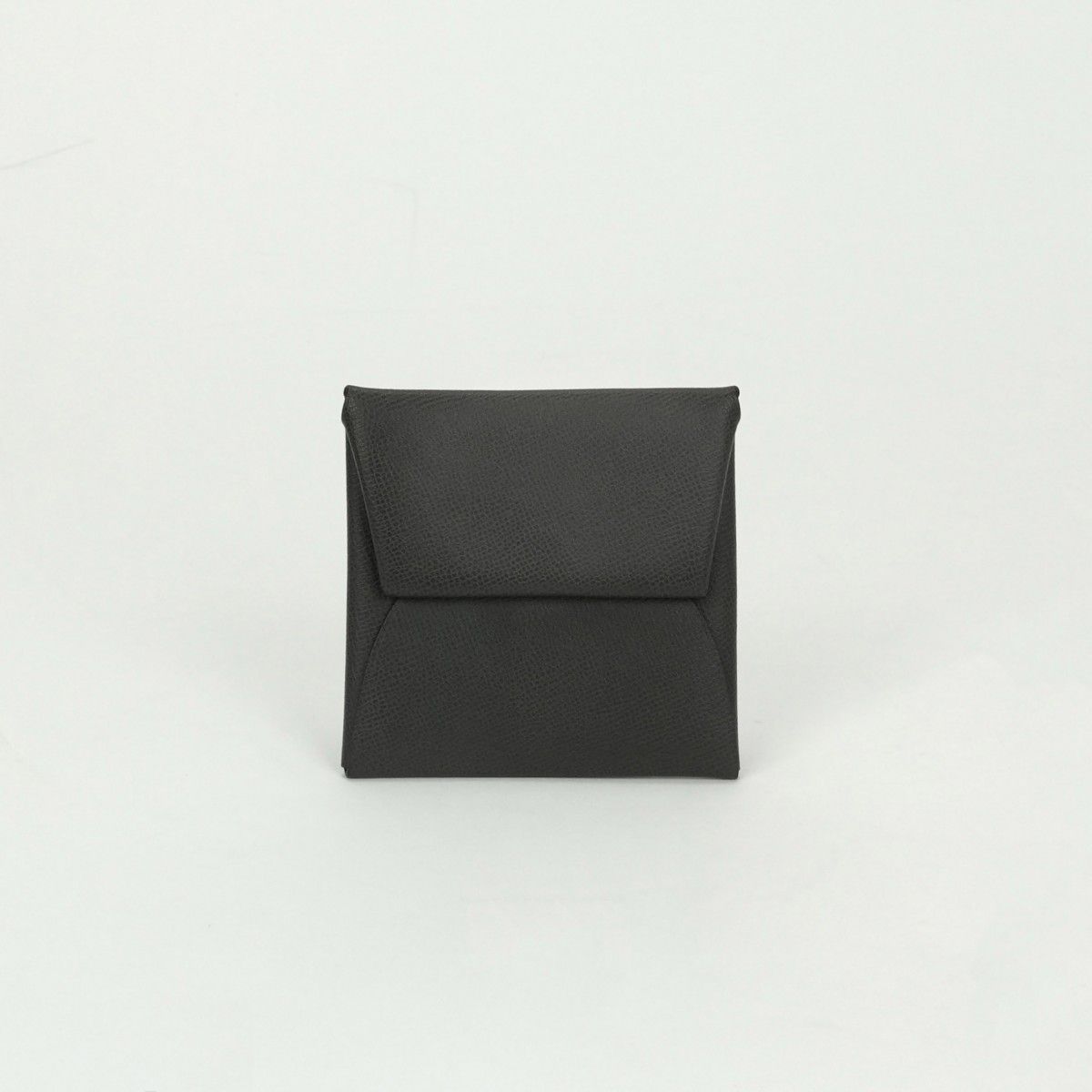 エルメス HERMES バスティア 財布 コインケース 小銭入れ マダム グレー Gray シルバー金具 ヴォーマダム グリミスティ グラファイト