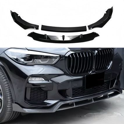 【送料無料】BMW X5/X5L G05 (BMW X5/X5L G05) 2019-2022 黒武者スタイル フロントリップ スポイラー エアロパーツ カスタム ドレスアップ スポーティ 簡単取付 存在感アップ アクセサリー