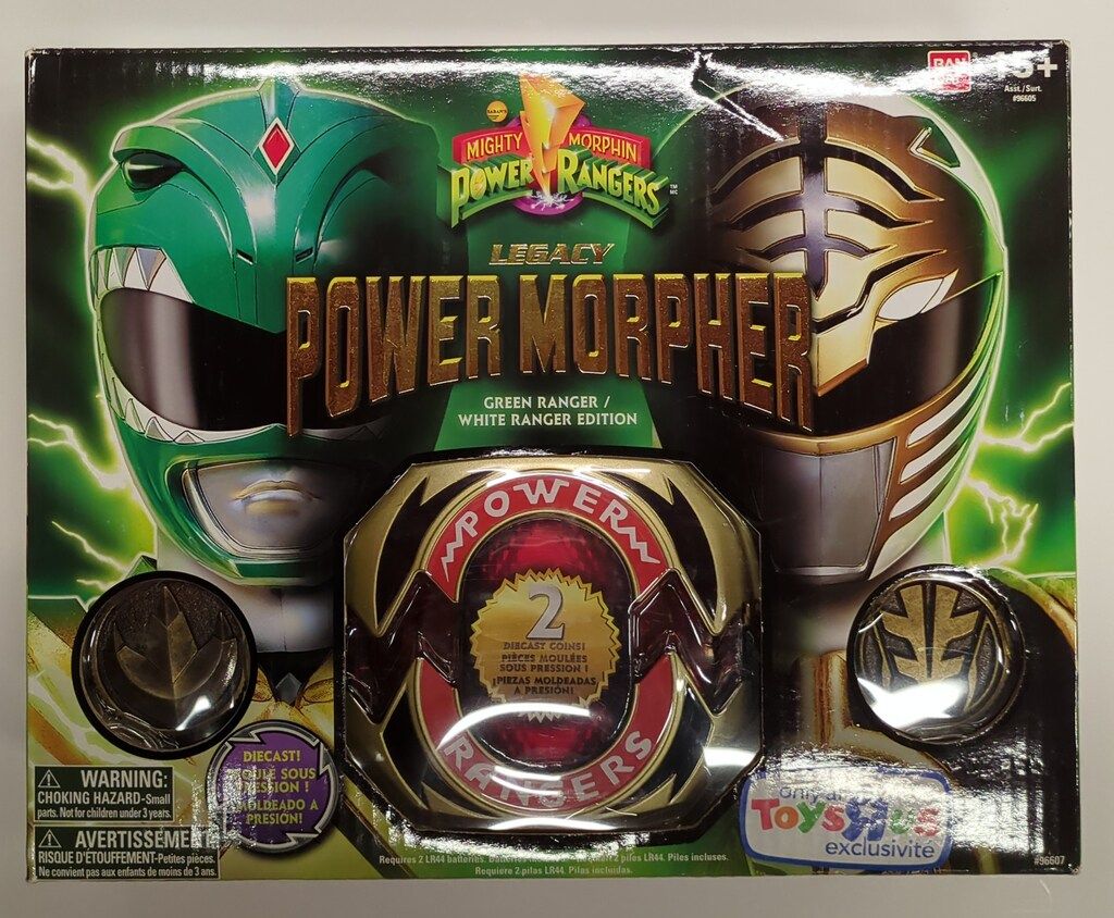 バンダイUSA POWER RANGERS POWER RANGERS LEGACY POWER MORPHER GREEN RANGER/WHITE RANGER EDITION 96607