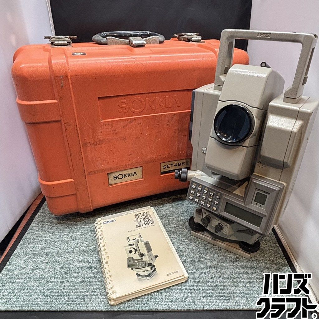 ◎【中古／現状品】 ソキア SET4BS トータルステーション ※充電器がないため動作未確認 SOKKIA ※発送はケースにプチプチを巻いて発送