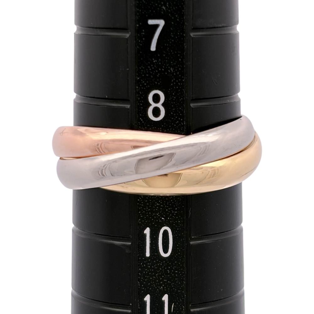 カルティエ Cartier トリニティ SM リング 指輪 #49 K18YG 4.7g K18PG