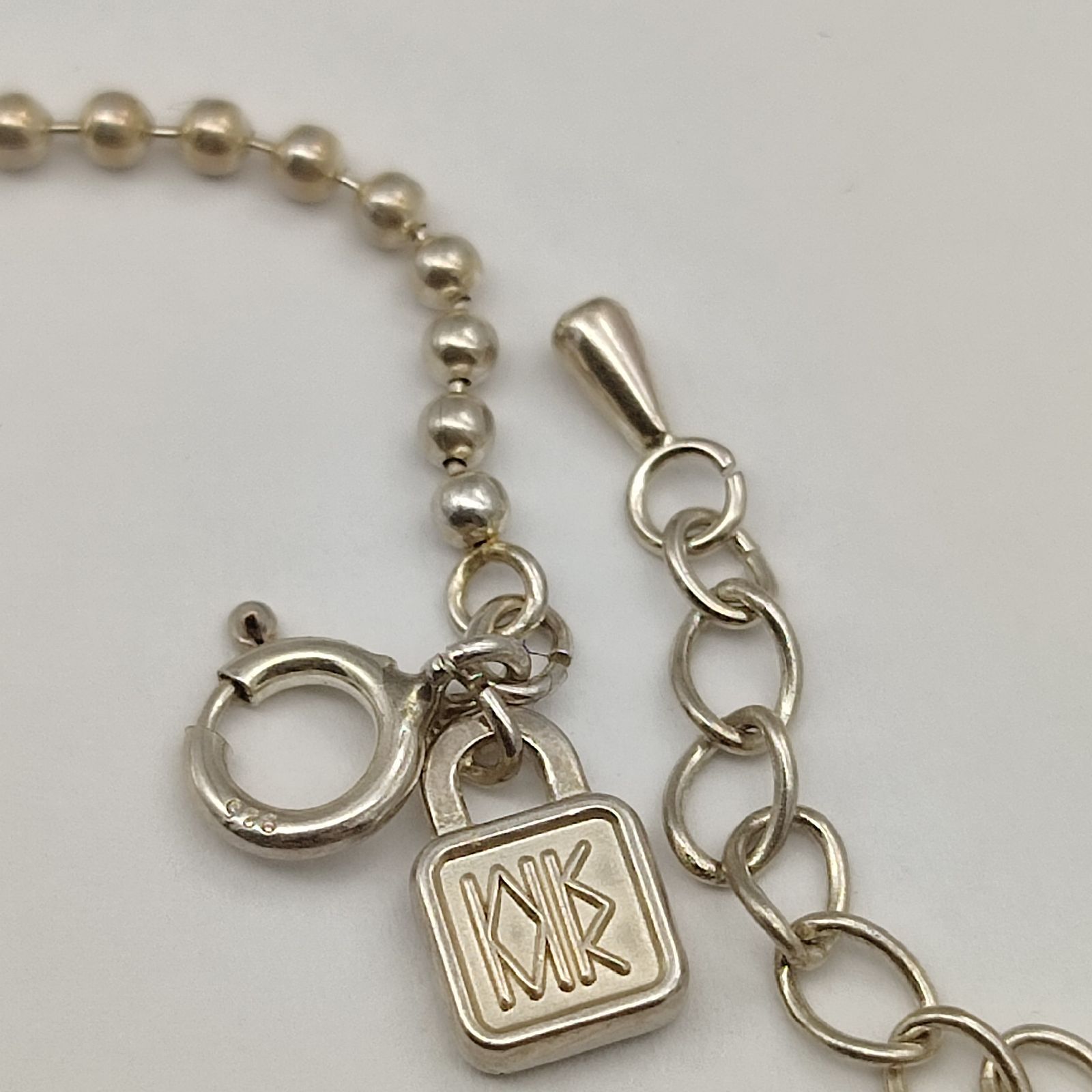 美品】ミッシェルクラン MK ラウンドデザインネックレス SILVER