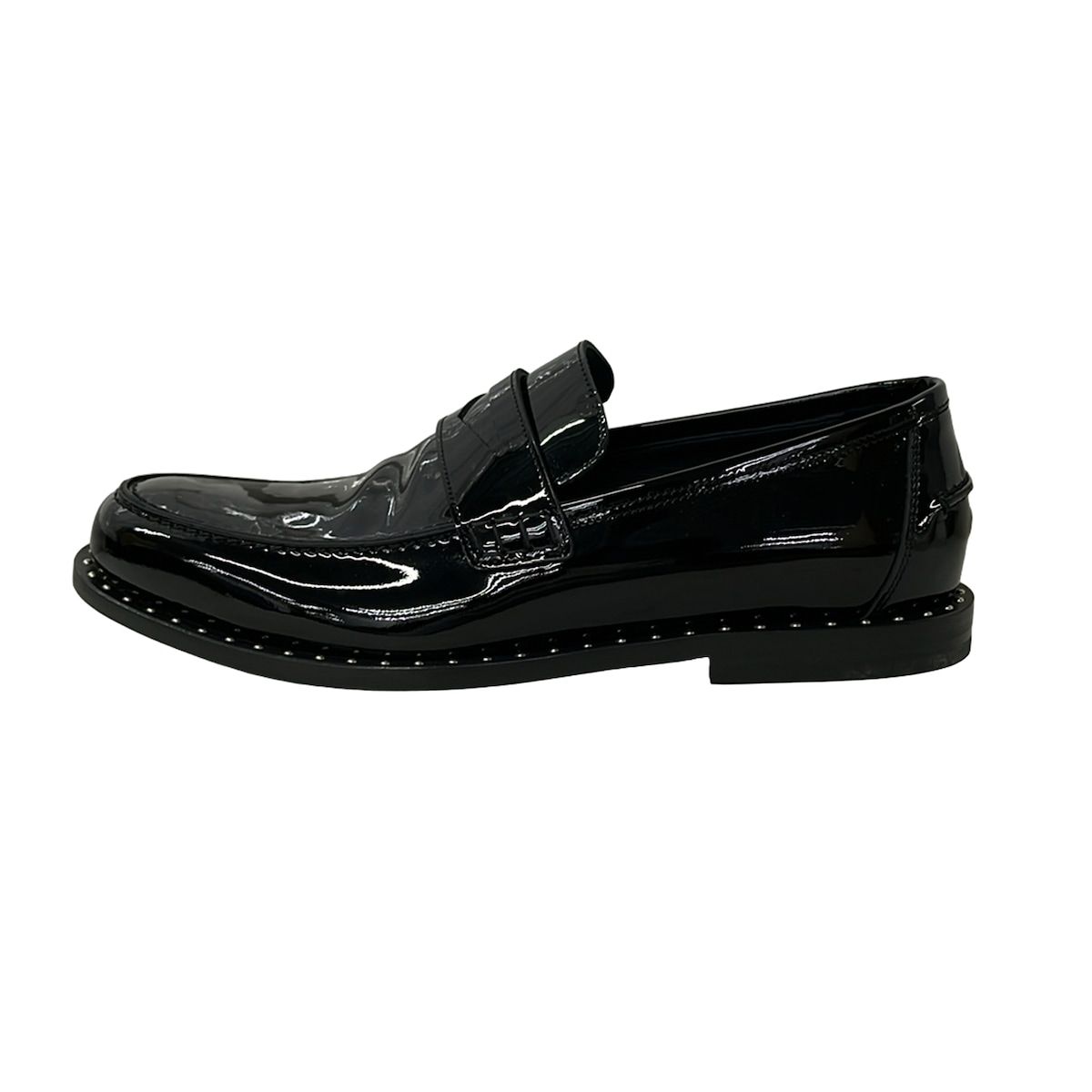 JIMMY CHOO(ジミーチュウ) ローファー 41 1/2 メンズ - 黒 レザー