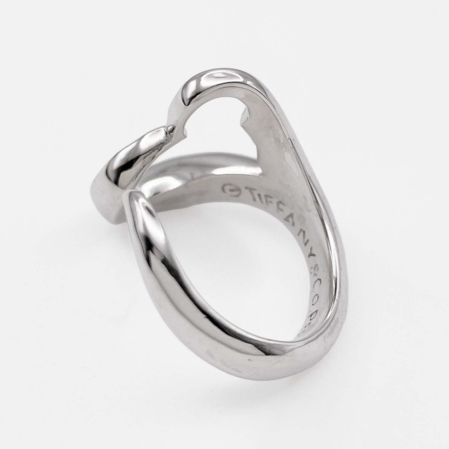 TIFFANY&Co. ティファニー オープンハート リング・指輪 エルサ