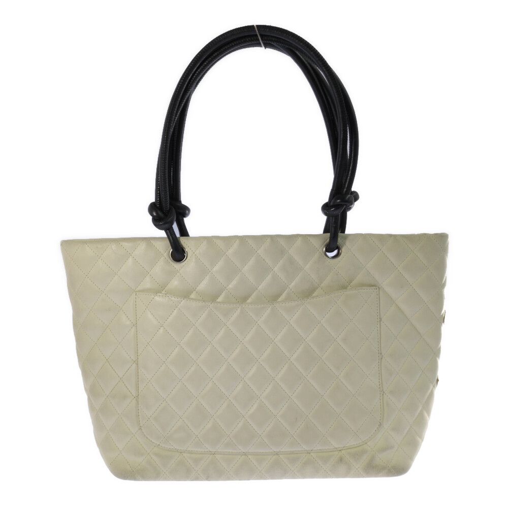 希少 2004年製 CHANEL シャネル カンボンライン パイソン トートバッグ 