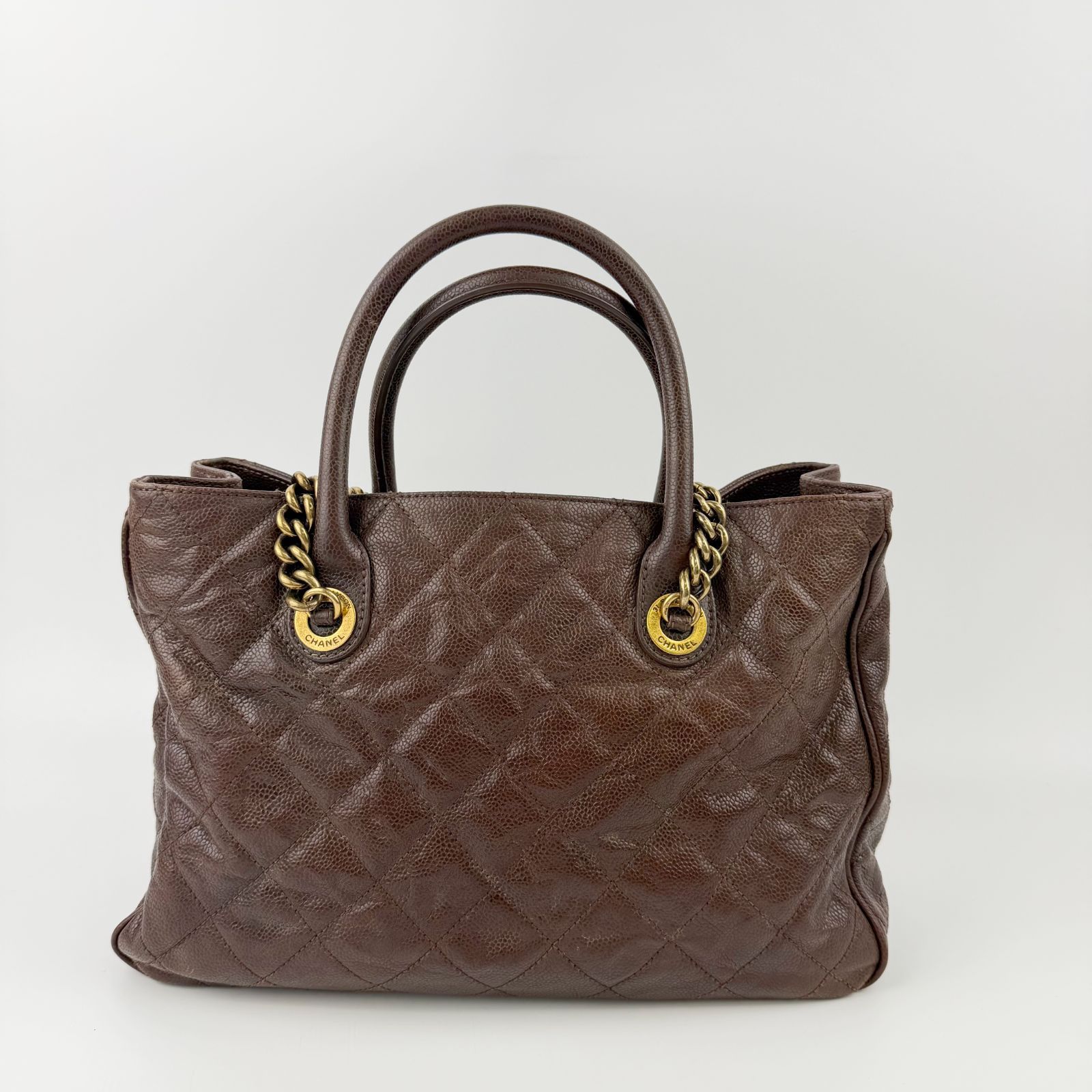中古】CHANEL シャネル マトラッセ ココマーク チェーントート トート 