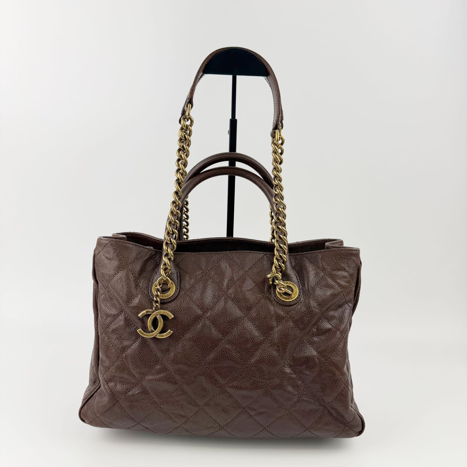 中古】CHANEL シャネル マトラッセ ココマーク チェーントート トート 