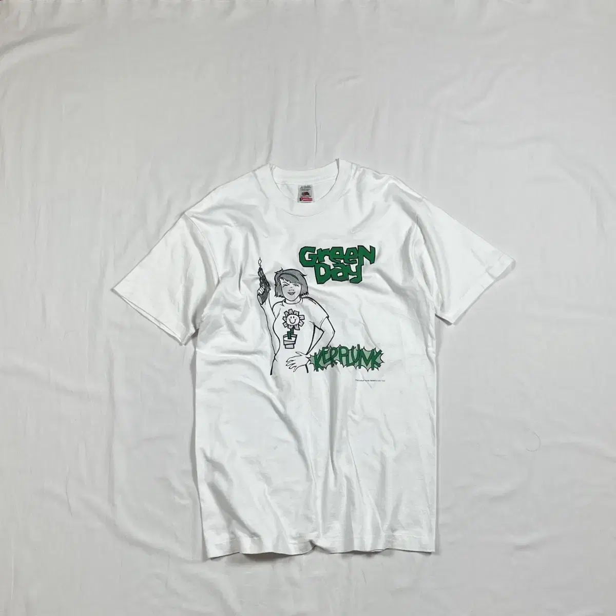 90s 92年製 グリーンデイ green day バンド 半袖Tシャツ