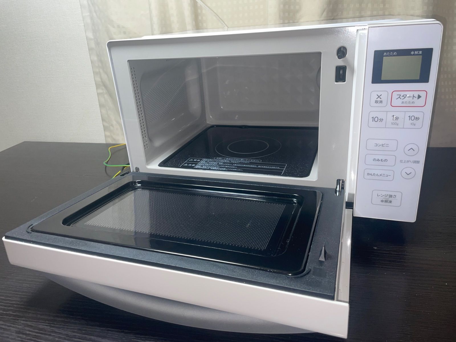 Haier 電子レンジ JM-FH18G 18L フラットテーブル 2019年製 ホワイト