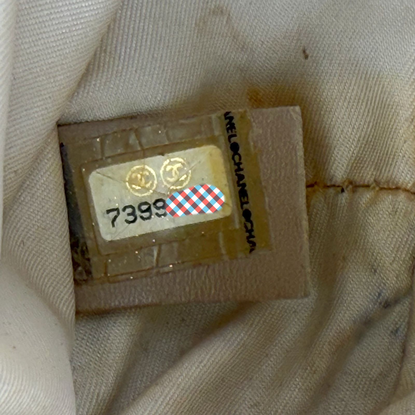中古】CHANEL シャネル ココマーク ラウンドポーチ リストレット 