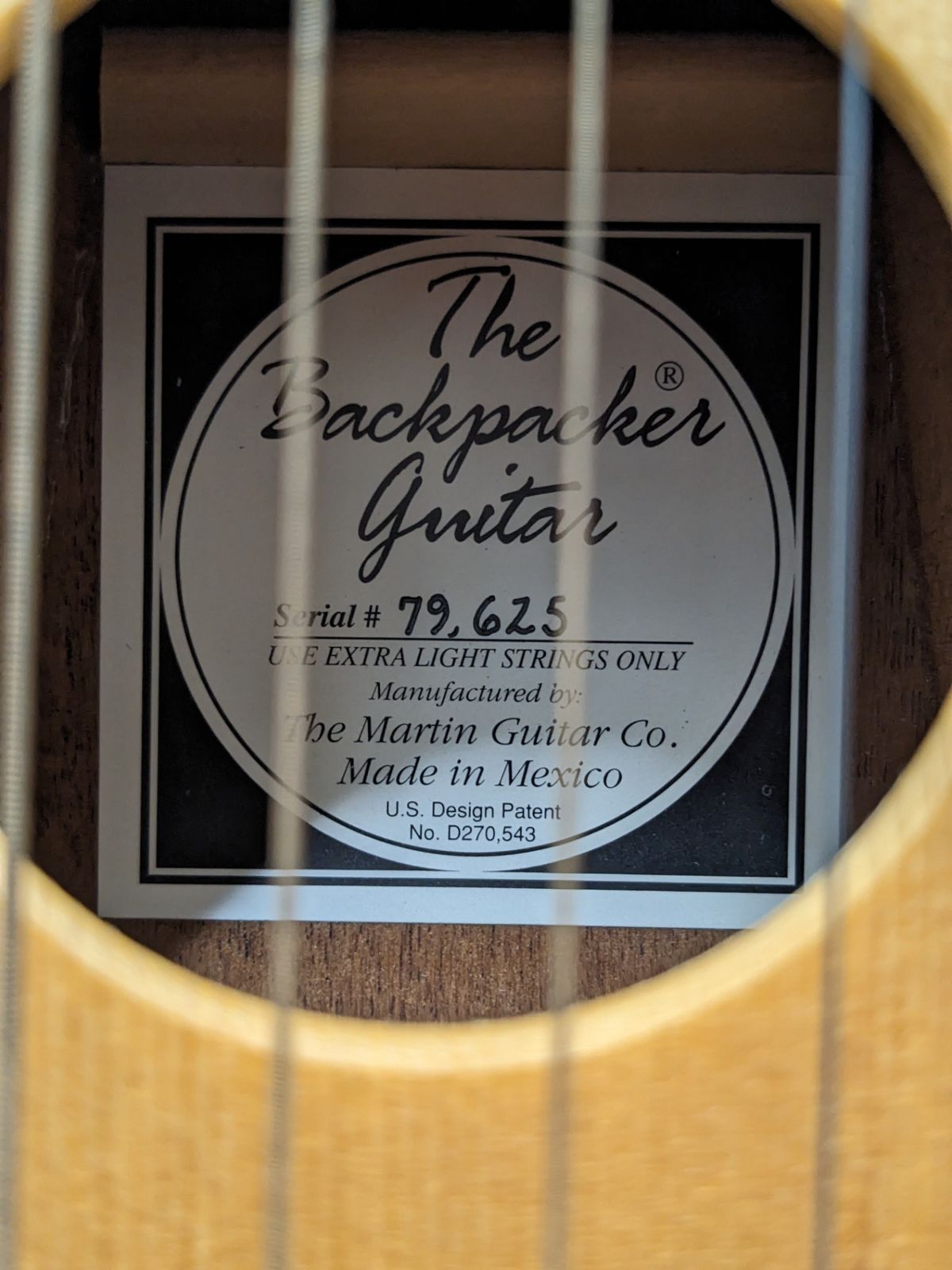 Martin Guitar◎美品 Backpacker Guitar トラベルギター ソフトケース