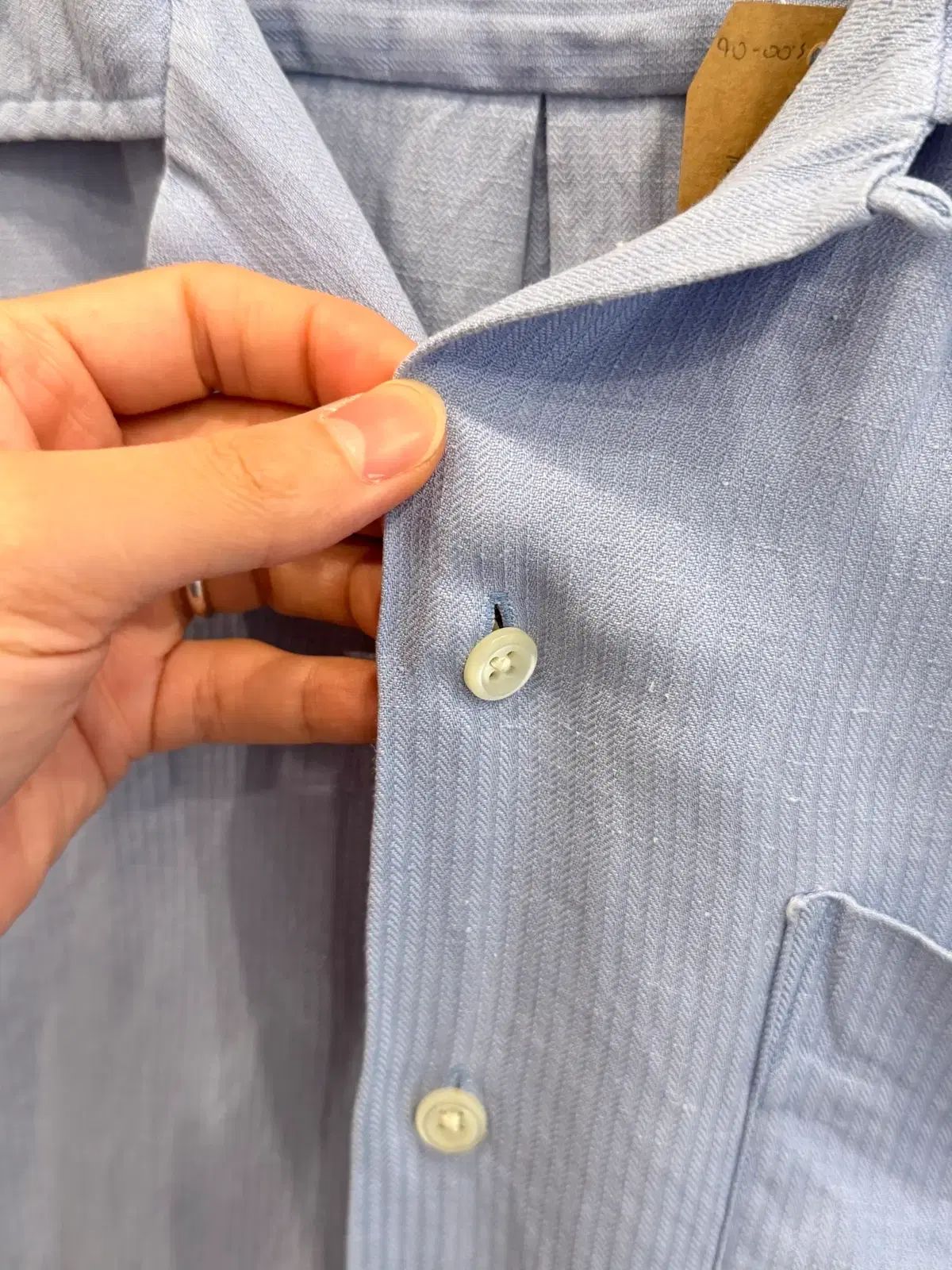 90s Polo RL ポロ ラルフローレン CALDWELL リネン HBT 半袖 シャツ
