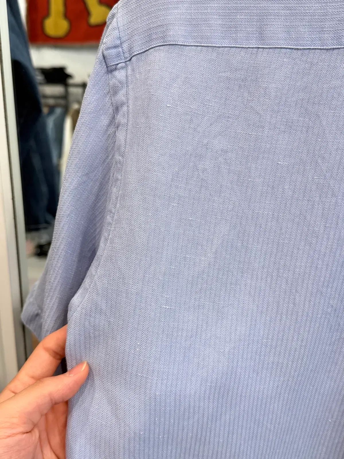 90s Polo RL ポロ ラルフローレン CALDWELL リネン HBT 半袖 シャツ