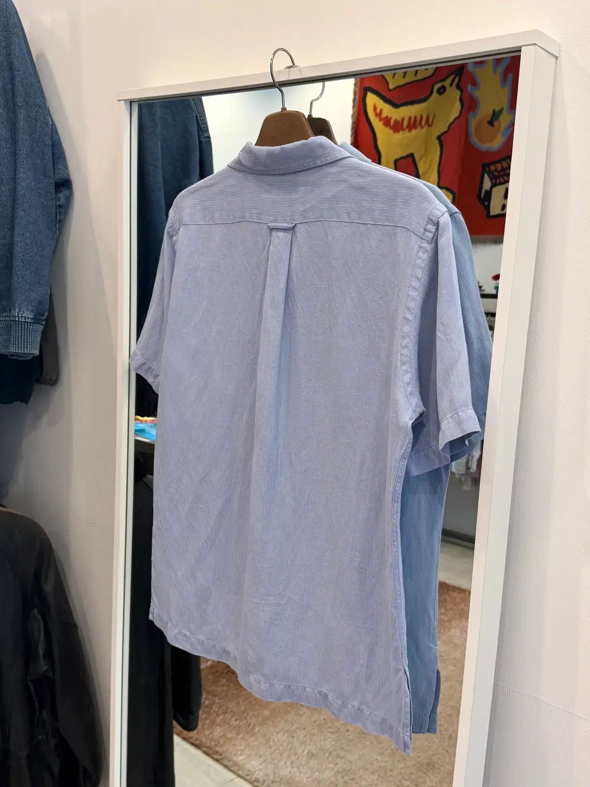 90s Polo RL ポロ ラルフローレン CALDWELL リネン HBT 半袖 シャツ