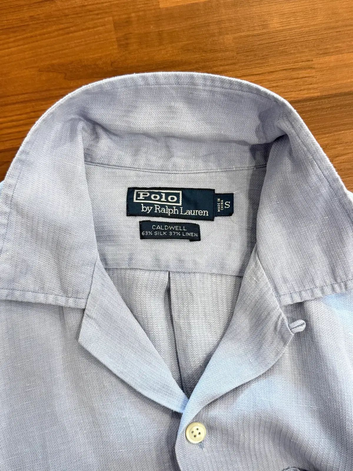 90s Polo RL ポロ ラルフローレン CALDWELL リネン HBT 半袖 シャツ