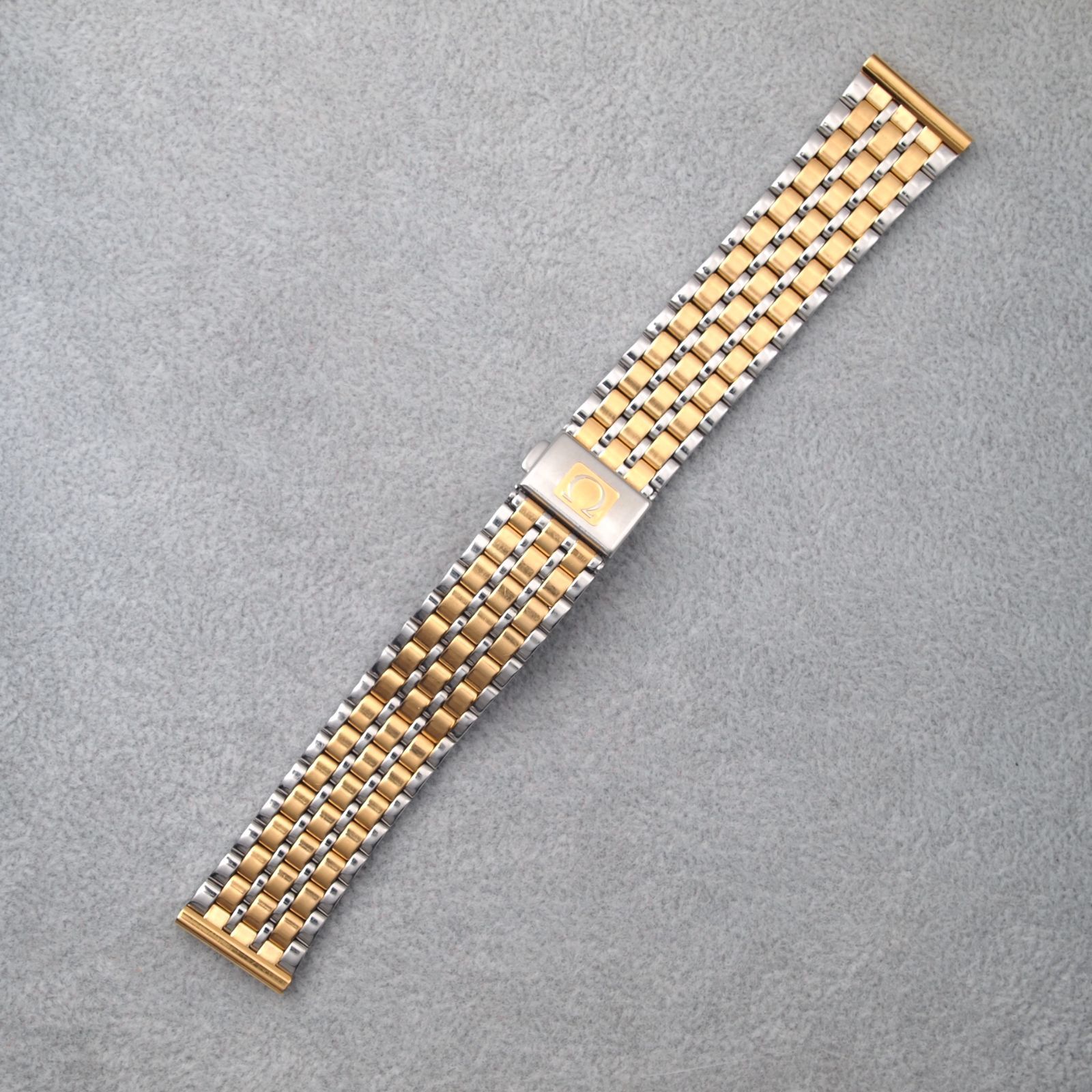 OMEGA ビンテージ ステンレス 純正ベルト メンズ コンビ 18mm