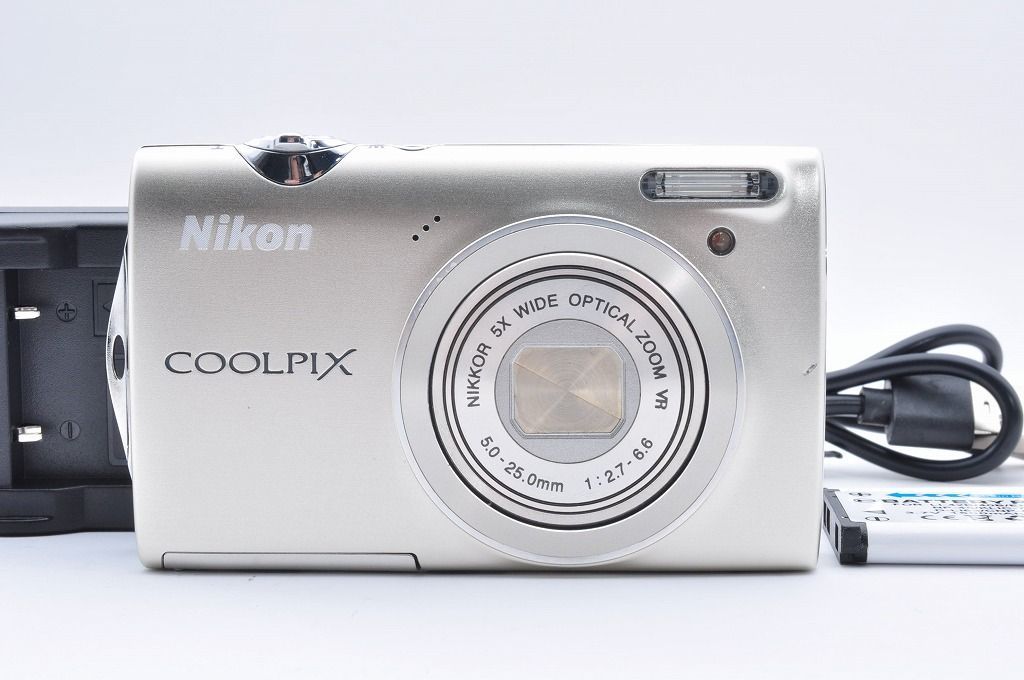 【2ヶ月保証付き】Nikon COOLPIX S5100 シルバー 1220万画素 CCDセンサー デジカメ＃1595