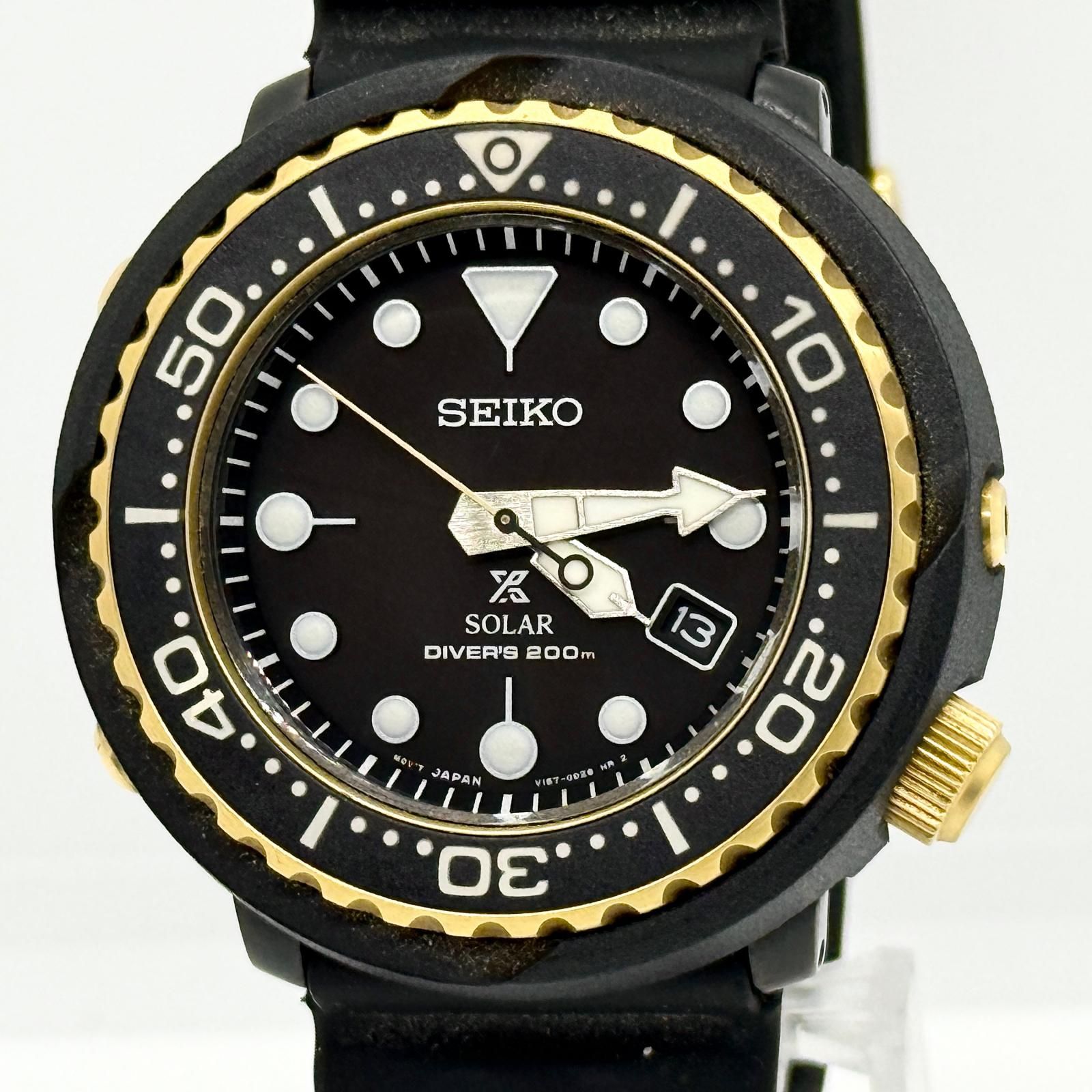 SEIKO セイコー プロスペックス ダイバー V157-0CX0 ブラック ソーラー
