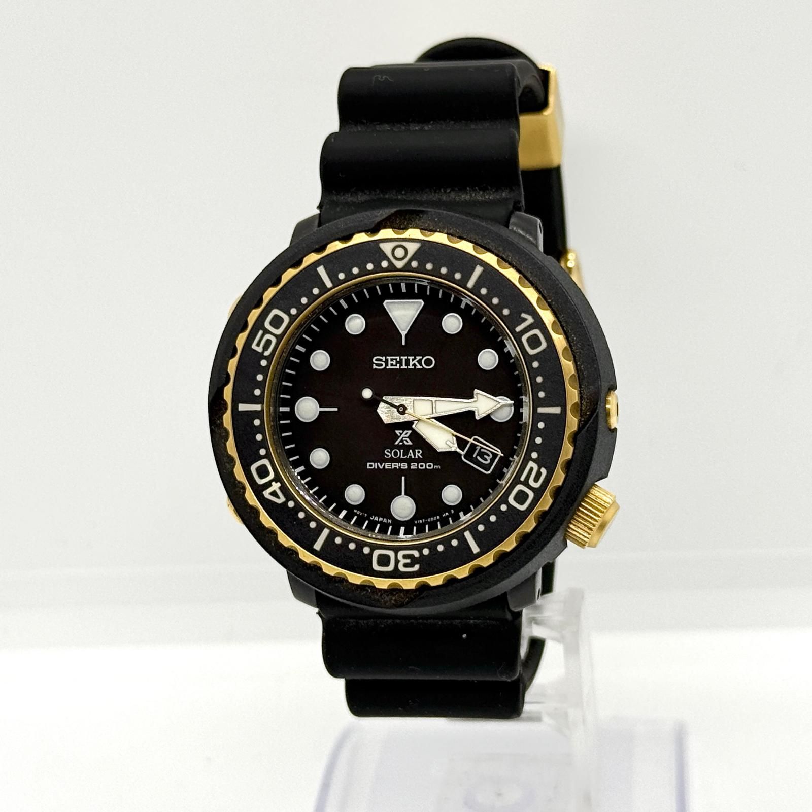 SEIKOプロスペックス ソーラー ダイバー　V157 ブラック 腕時計 SEIKO セイコー プロスペックス ダイバー V157-0CX0 ブラック ソーラー