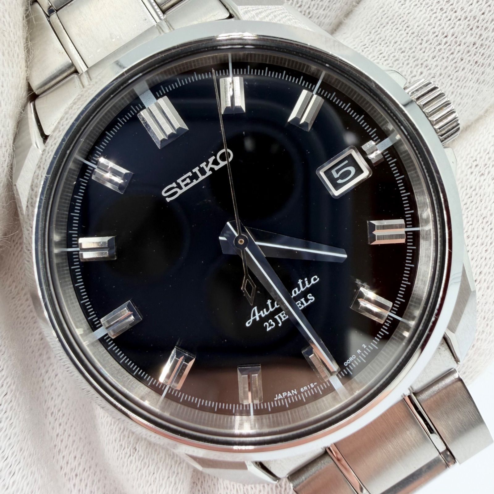 SEIKO SARB021 自動巻き 黒文字盤 廃盤・希少】SEIKO SARB021 メカニカル 6R15 自動巻き 完動品 - メルカリ