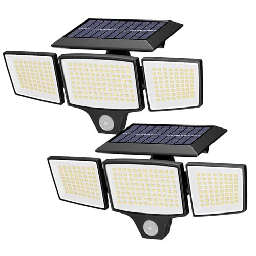 ソーラーライト 屋外 防水 センサーライト 【高輝度208LED・3面発光】 角度調整可能 3つのモード 2400mAh大容量バッテリー 防犯 自動点灯/消灯 ガーデン 壁掛け 表玄関 庭先 ガレージ 駐車場 防災・停電対策 ソーラー充電 リ 49342308