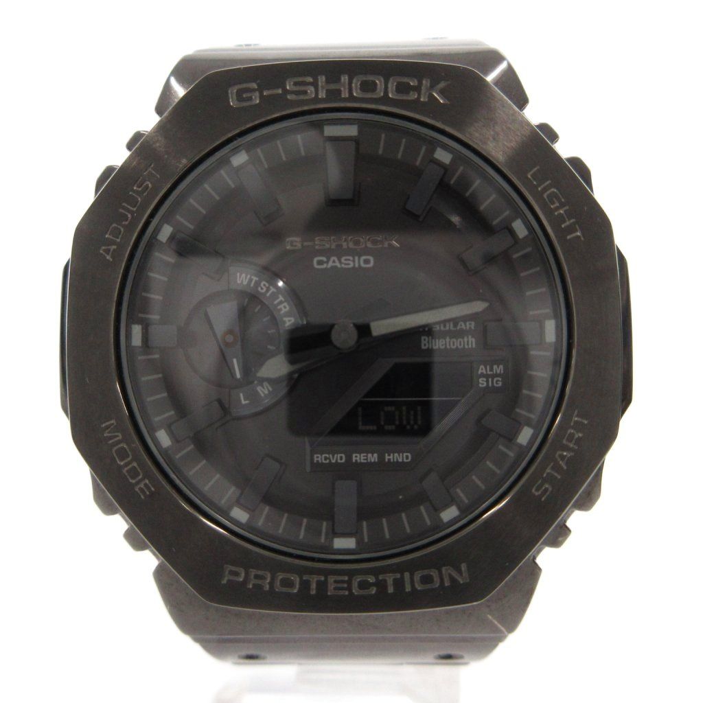 カシオジーショック CASIO G-SHOCK 腕時計 ウォッチ ソーラー 電波 アナデジ Bluetooth フルメタル 黒 ブラック GM-B2100BD-1AJF /FF