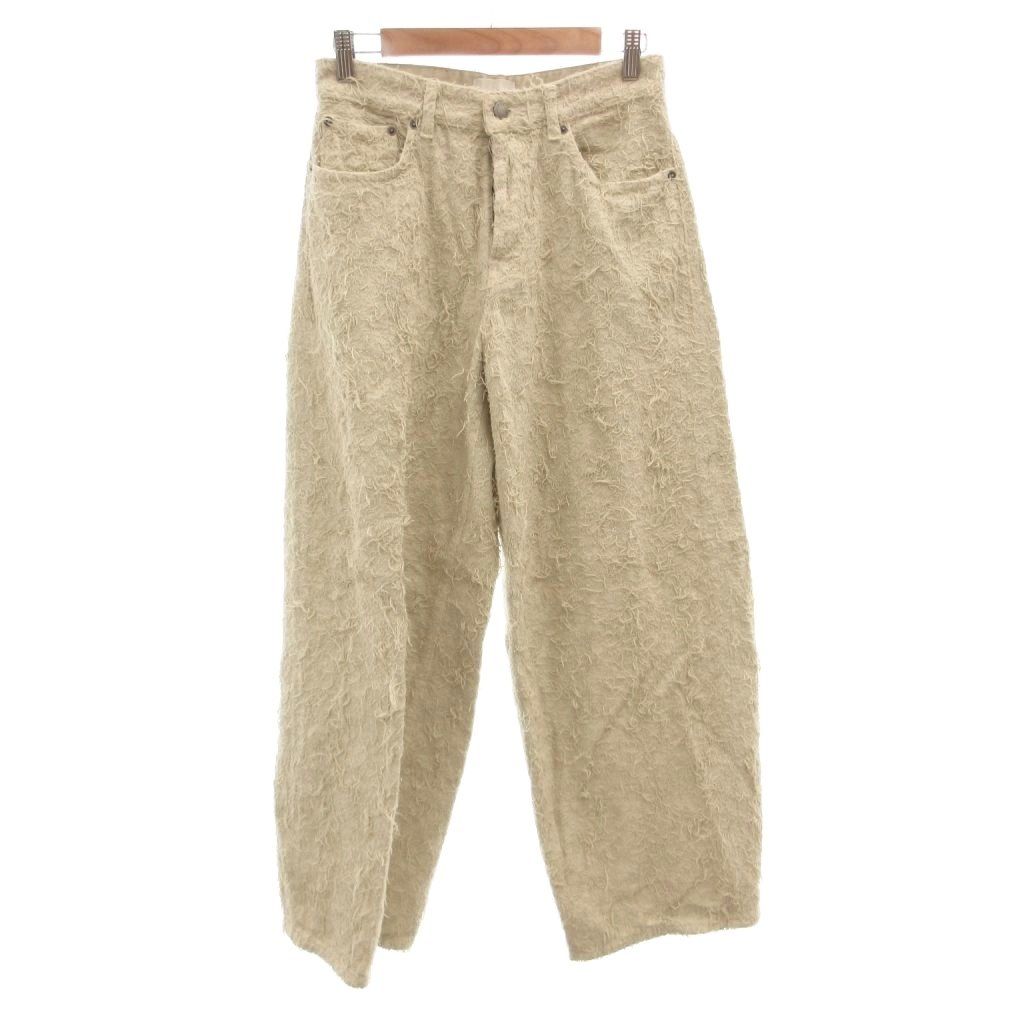 ハイクル HAIKURE BETHANY DENIM デニムパンツ ジーンズ ストレート フリンジ 24 アイボリー /FF ■GY57 18,648円