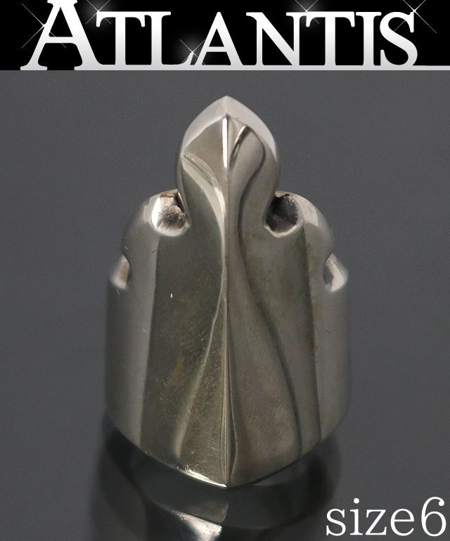 CHROME HEARTS 新宿店 クロムハーツアップライト フレアニー リング 指輪 メンズ シルバー SV925 約6号 31297