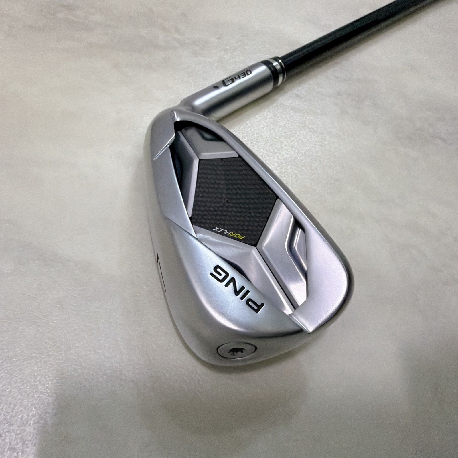 美品 PING G430 2023 7番単品アイアン 純正カーボン ALTA JCB ブラック