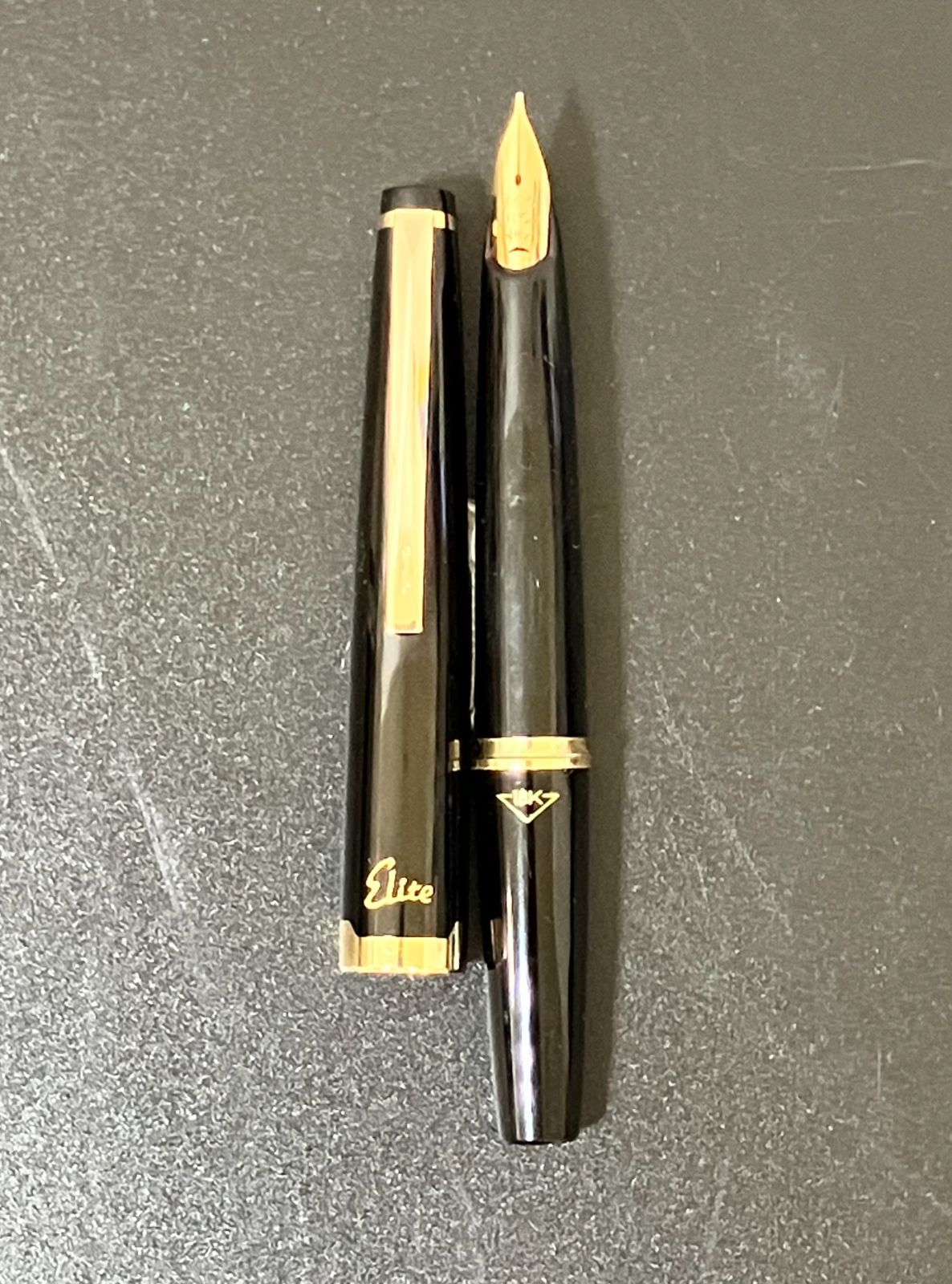 33365】PILOT パイロット Elite エリート 18K 万年筆 インク無し 筆記