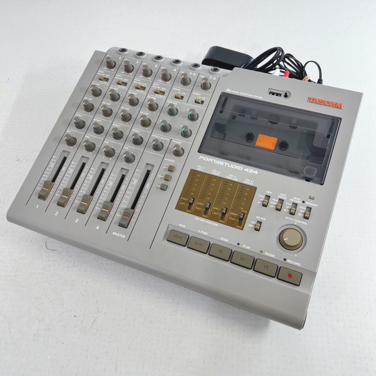 通電確認済】TASCAM タスカム PORTASTUDIO 424 PA機器 マルチトラック