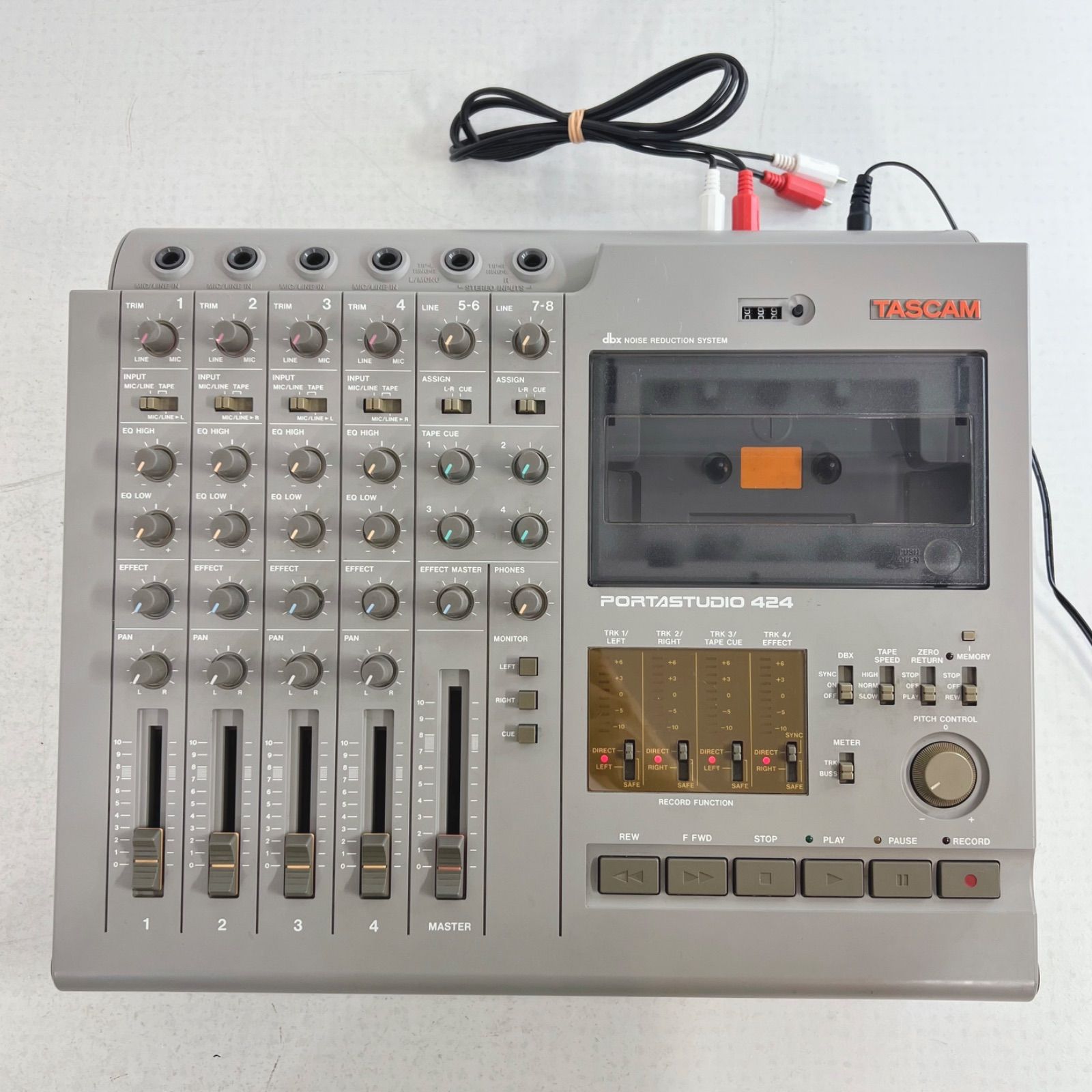 通電確認済】TASCAM タスカム PORTASTUDIO 424 PA機器 マルチトラック