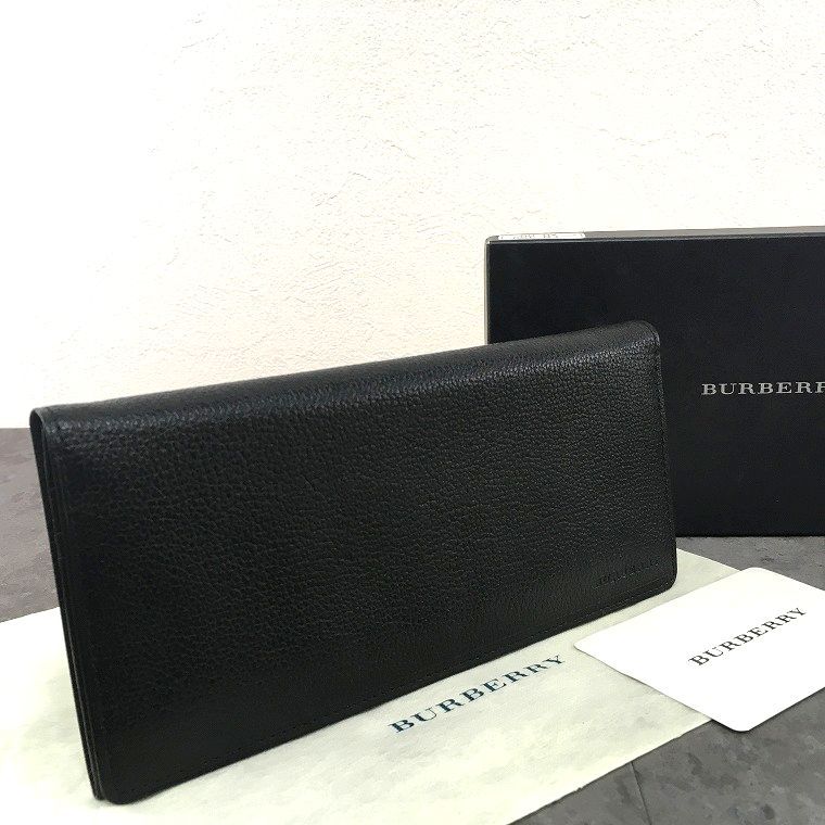 極美品 BURBERRY 長財布 ブラック レザー ノバチェック 箱付き 152 極美品 BURBERRY 長財布 ブラック レザー ノバチェック 箱付き 152