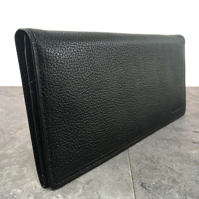 極美品 BURBERRY 長財布 ブラック レザー ノバチェック 箱付き 152