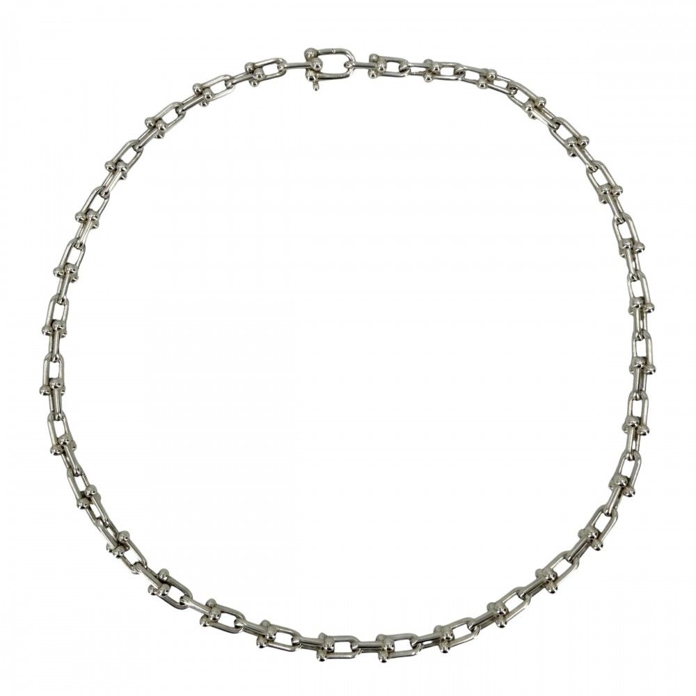 ティファニー ネックレス レディース ハードウェア スモールリンク ジュエリー アクセサリー TIFFANY&Co. シルバー925 約43.8g【中古品】 155,000円