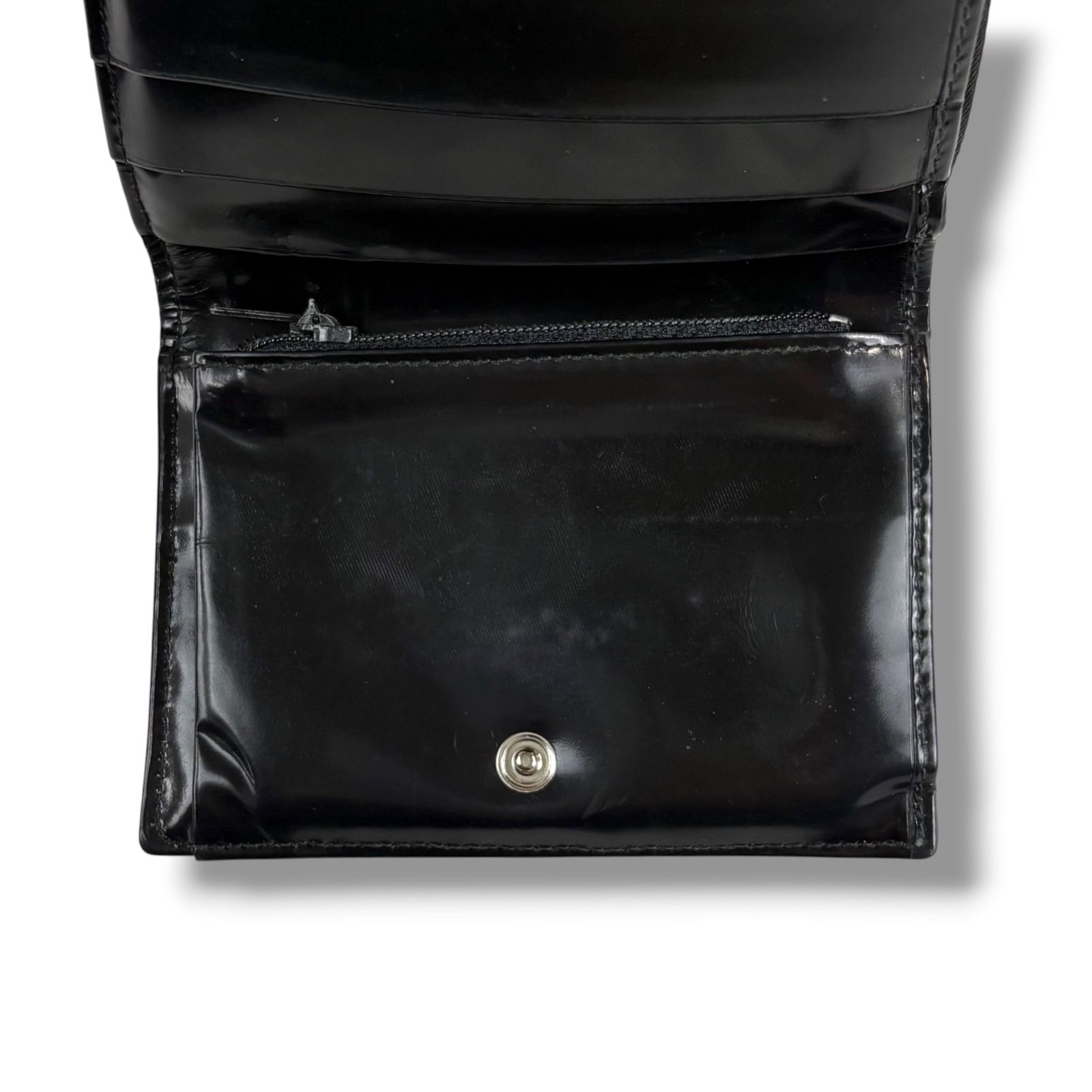 プラダ PRADA トライアングルロゴ 三つ折り財布 コンパクトウォレット