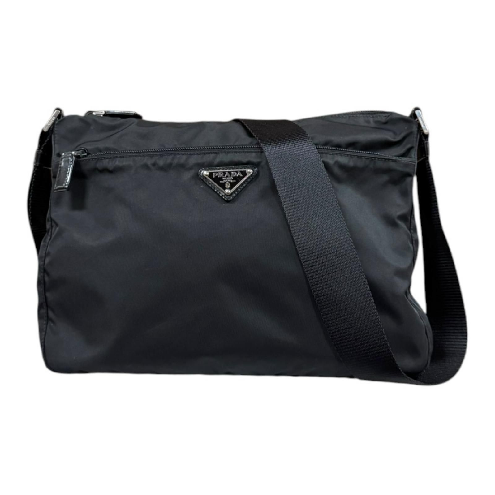 プラダ ショルダーバッグ ナイロン BT0421 ブラック ユニセックス PRADA 中古 プラダ