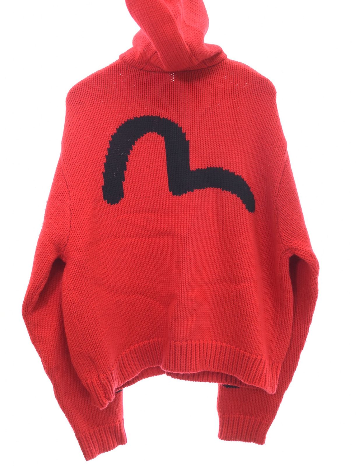 エヴィス EVISU ニット フーディー KNIT HOODIE カウチン セーター