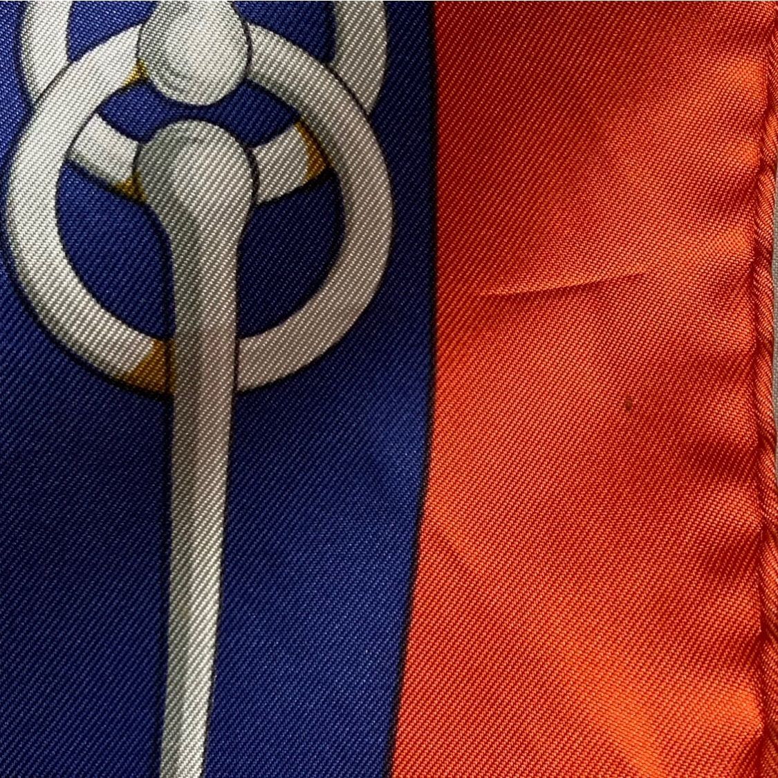 エルメス カレ90 Cliquetis 剣 クリケティス 赤×マルチカラー HERMES