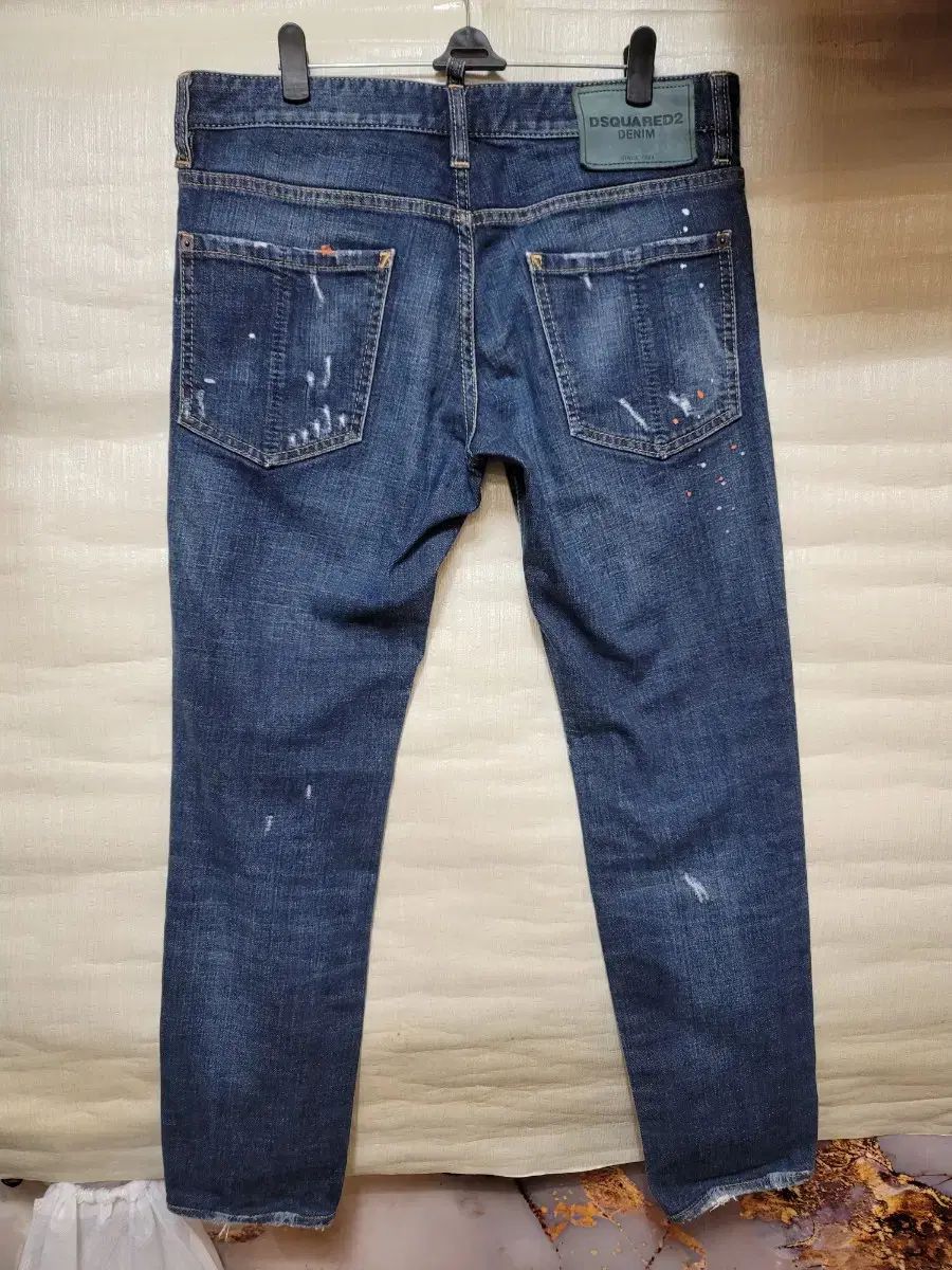 メンズ (正規品) DSQUARED2 ディースクエアード2 ディストレスドデニム 46