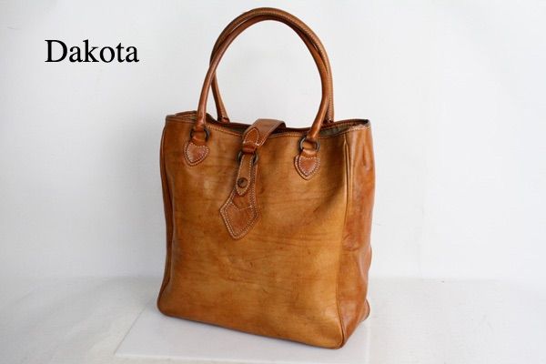 良革質 Dakota ダコタ レザー トートバッグ メンズ レディース アメカジ 中古 古着 バック 鞄 オシャレ BREE ブリー genten ゲンテン 古着 女性 男性 おしゃれ HERZ ヘルツ