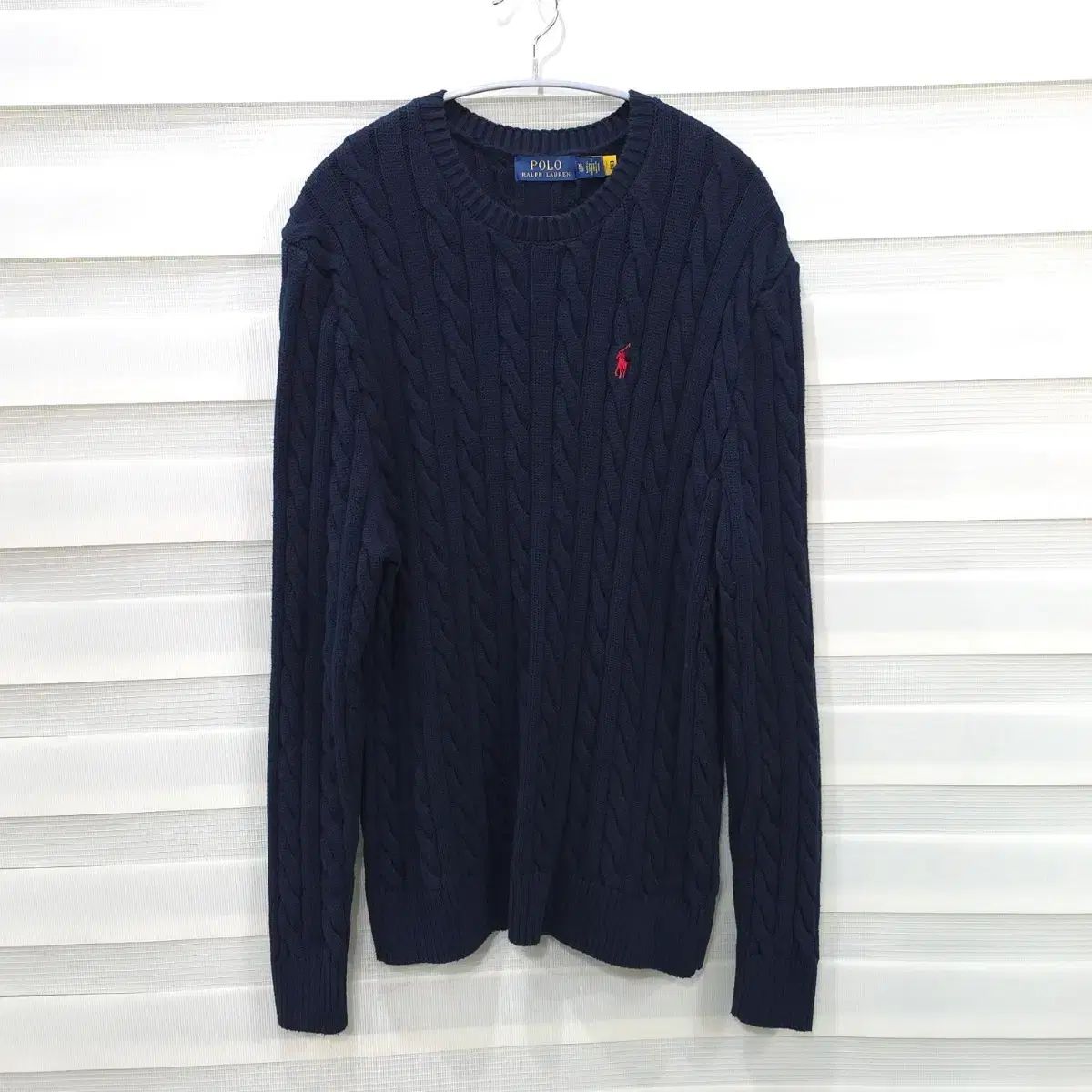 ポロラルフローレン ケーブルニット コットン セーター - XL