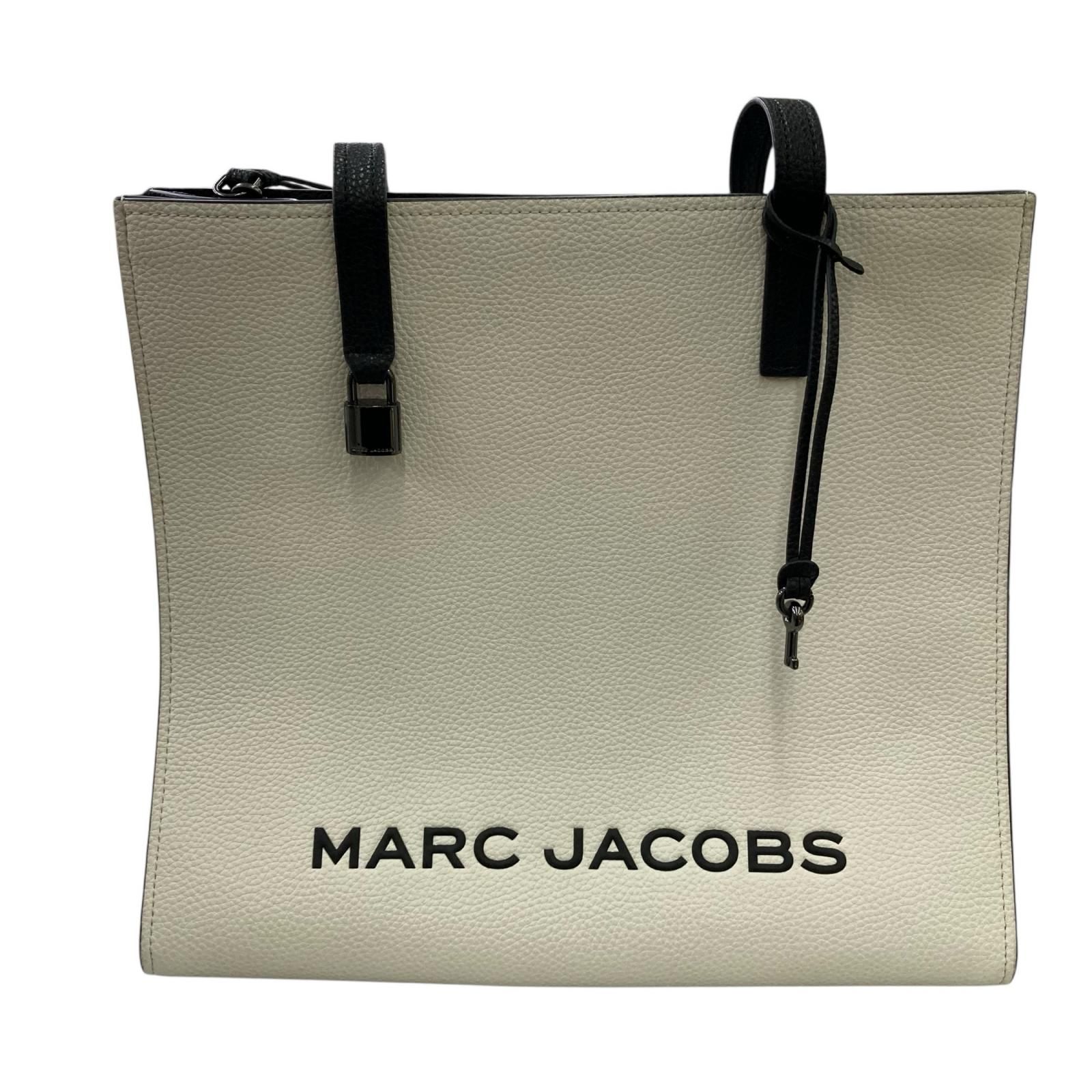 186005 MARC JACOBS マークジェイコブス トートバッグ　南京錠 The Mini Grind アイボリー レディース