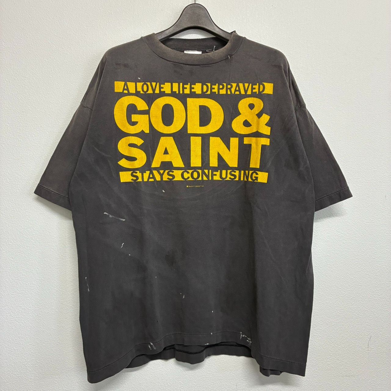 SAINT Mxxxxxx GOD SAINT セントマイケル ゴッドセント 黒 ブラック グレー 黄色 イエロー 半袖 Tシャツ トップス メンズ レディース XLサイズ 新品未使用 6