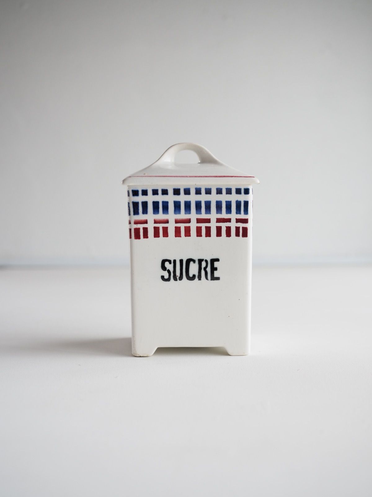 フランスアンティーク　バスクモチーフ　サンタマン ベアルン　キャニスター② 『SUCRE』 ＊メルカリのみの出品です