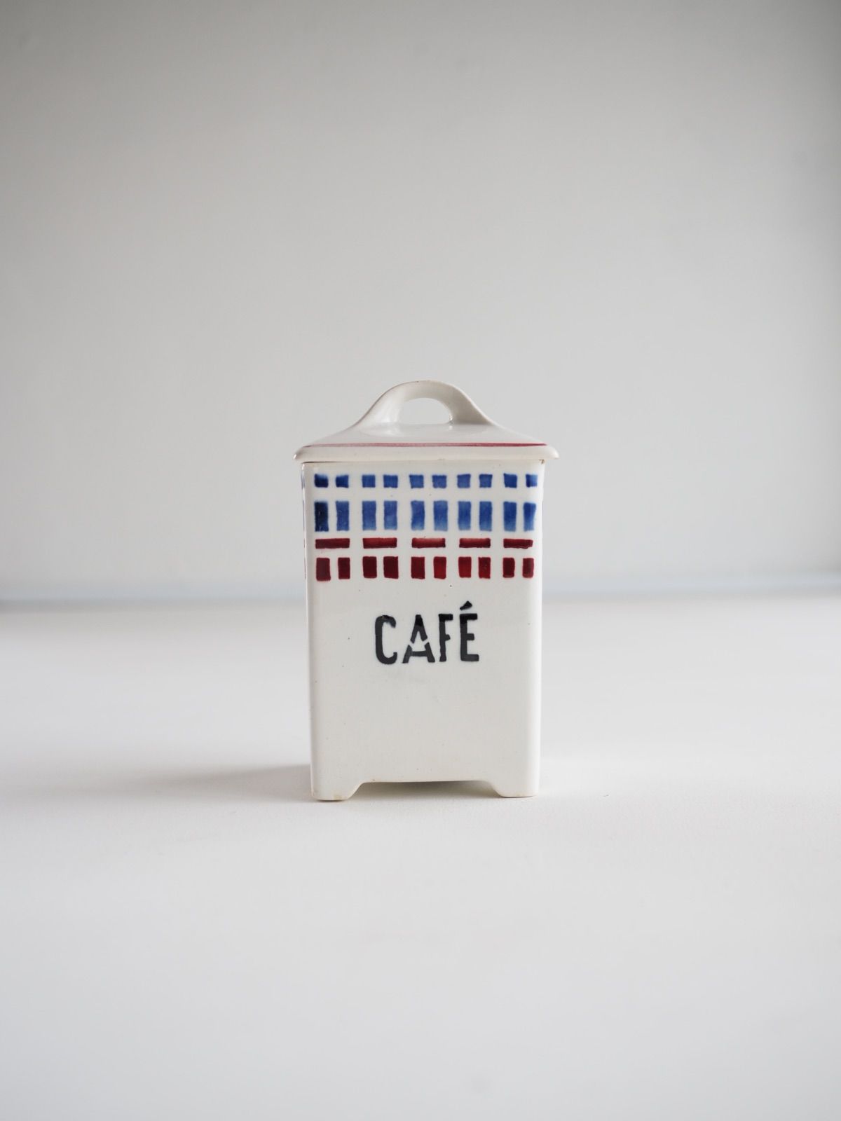 フランスアンティーク　バスクモチーフ　サンタマン ベアルン　キャニスター③ 『CAFE』 ＊メルカリのみの出品です